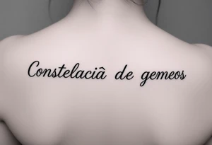 Constelação de gemeos tattoo idea