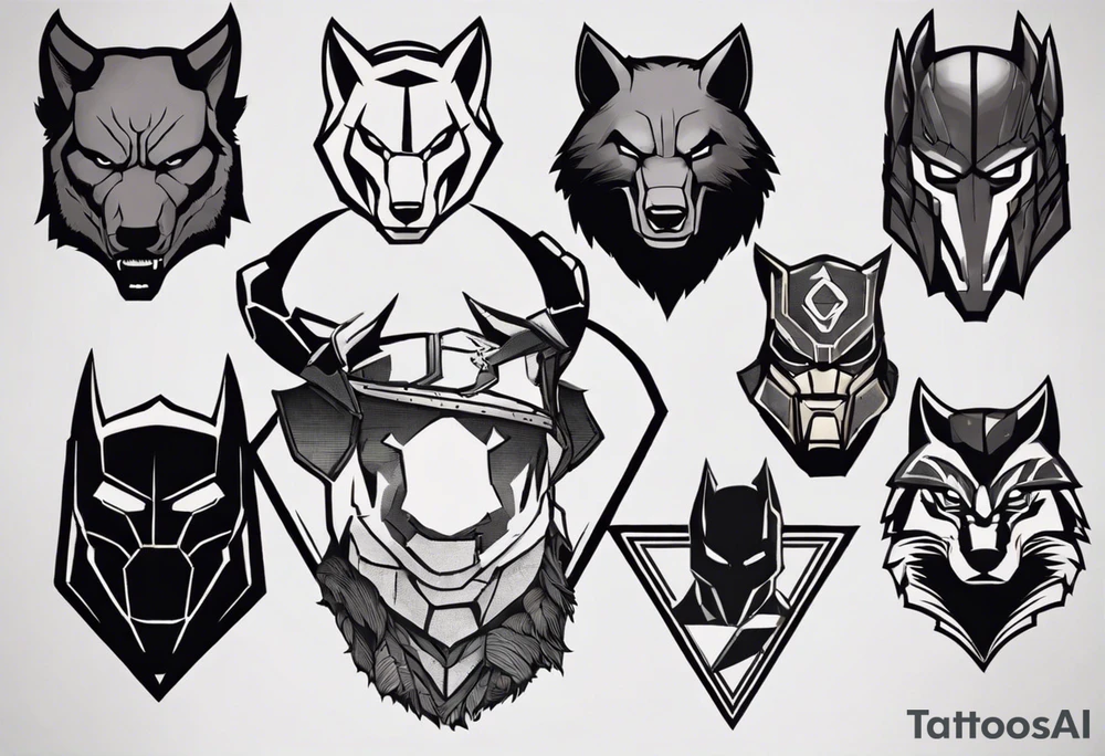 I want to change Avengers Team characters with animals. Hulk will be represented by a Badger.
Thor will be depicted as an Alpha Grey Wolf.
Captain America will be symbolized by a Bull.
Iron Man's character will be embodied by a Canary.
Black Widow's role will be portrayed by an Axolotl.
Hawkeye will be depicted as a Sudan Plated Lizard.
Nick Fury will be represented by a Cat. tattoo idea