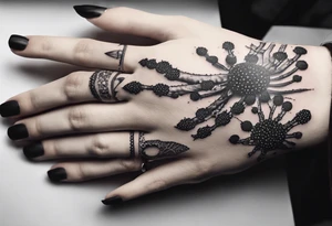 Hand bones anatomical correct tattoo idea