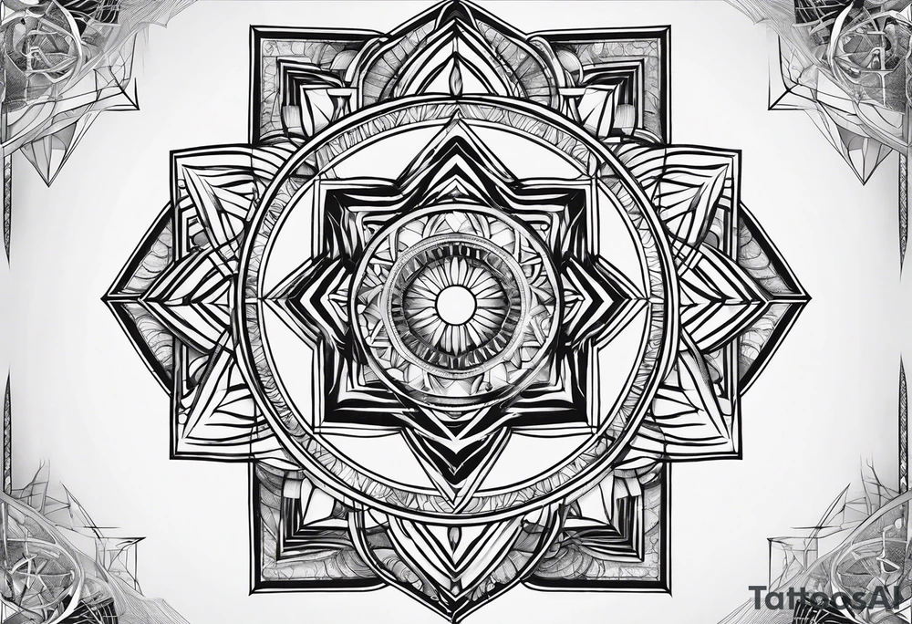 sacred geometry tattoo idea