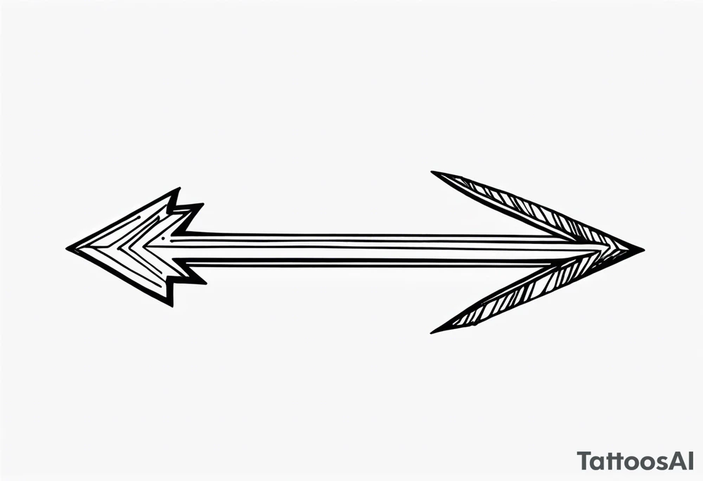 Rustic Arrow tattoo idea