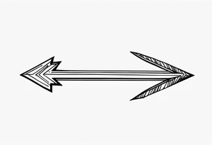 Rustic Arrow tattoo idea