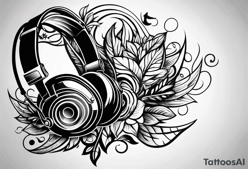 music related tattoo idea