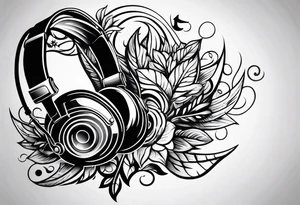 music related tattoo idea