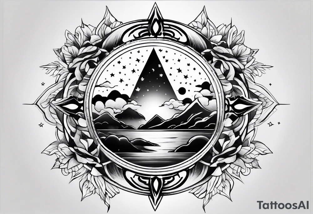 A star in the sky tattoo idea