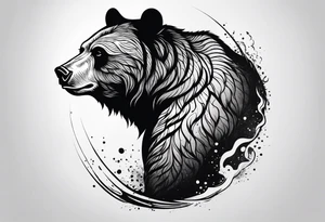 Bear tattoo idea
