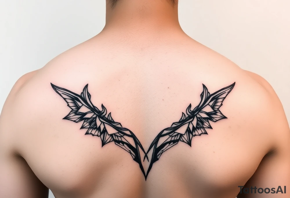 Simple abstract feminine tattoo tattoo idea