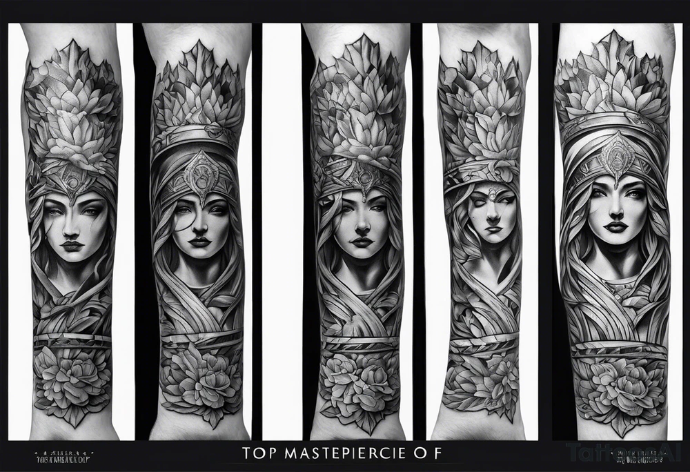 Justicia on forearm tattoo idea
