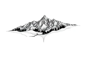 Velaris landscape from ACOTAR tattoo idea