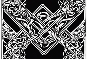 Cheers Mate text, armband +Celtic +grey Cancer Ribbon +tribal +artistic tattoo idea