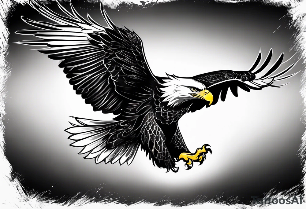forearm tattoo
eagle just one wing tattoo idea