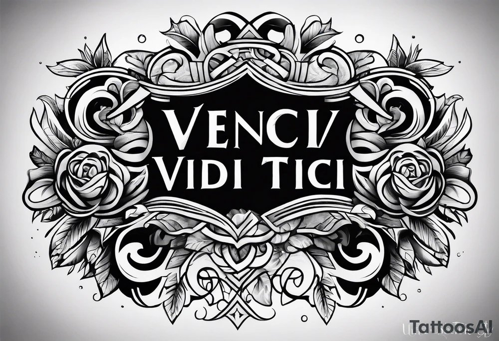 Veni Vidi Vici tattoo idea