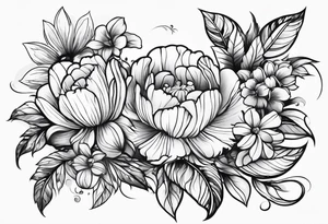flower love tattoo idea