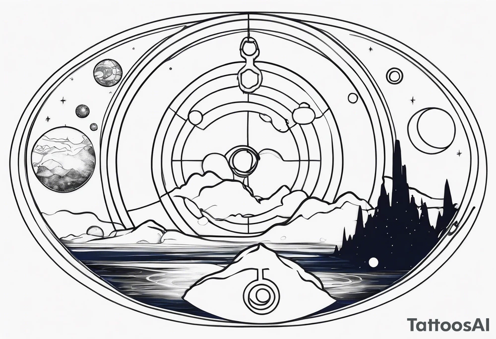 Gallifreyan with Star wars and Lord of the rings tattoo idea