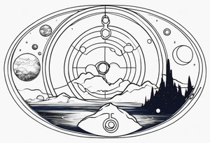 Gallifreyan with Star wars and Lord of the rings tattoo idea