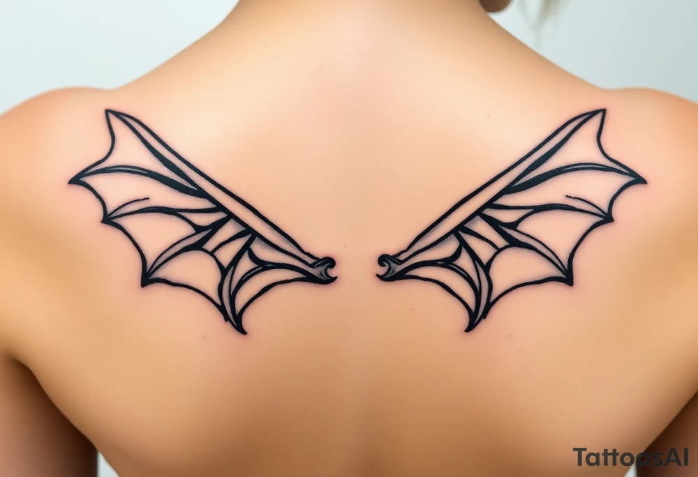 Dragon wings tattoo idea