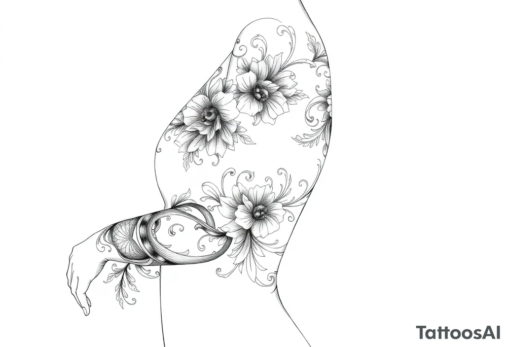 Newspaper style tattoo idea