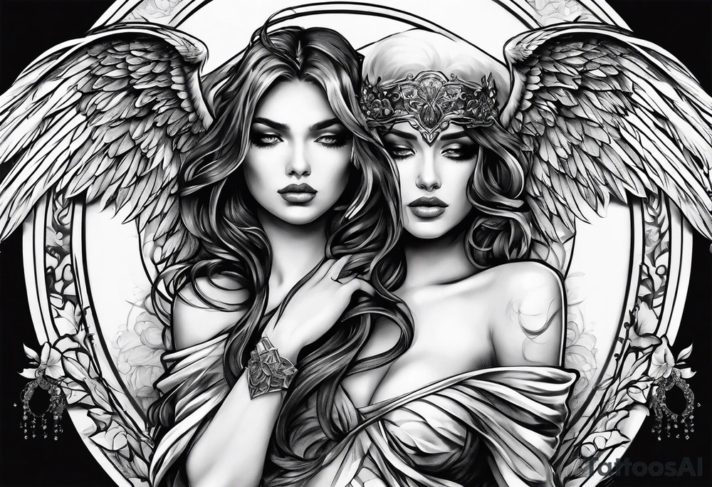 the fallen angel tattoo idea