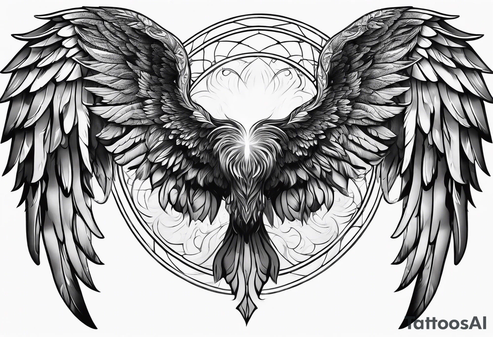 Angel wings tattoo idea