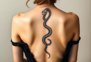 Snake rebirth shedding skin Javanese 
Down spine tattoo idea