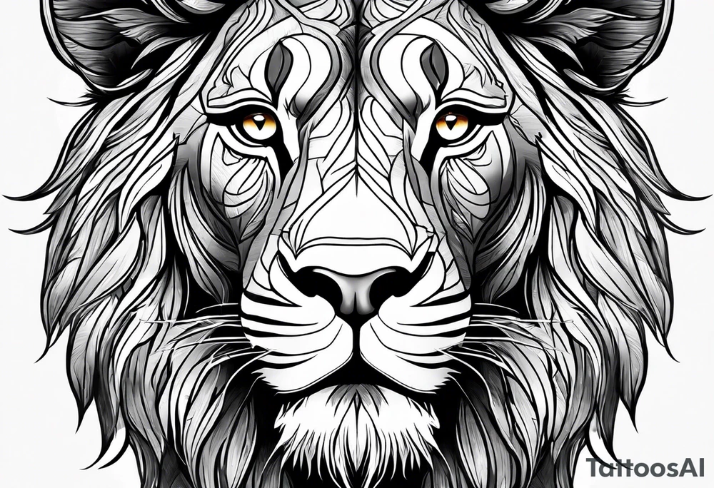 Lion from atlas tattoo idea