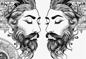pisces friendship tattoo idea for men tattoo idea