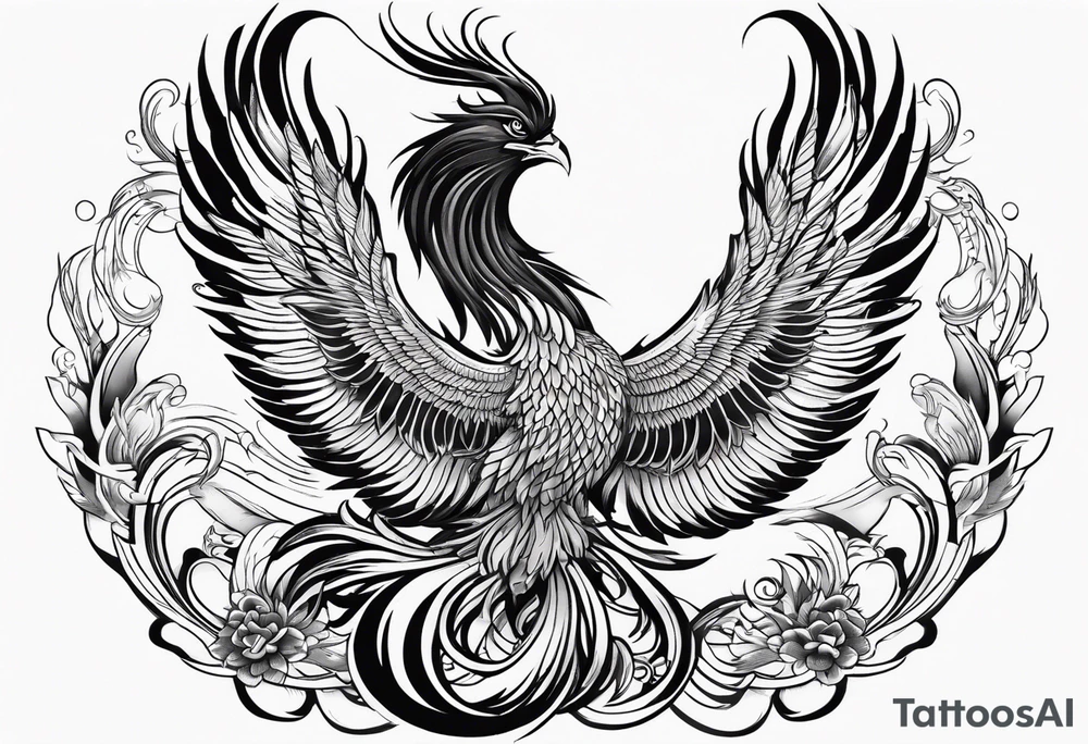 traditional Japanese phoenix no background tattoo idea traditional Japanese phoenix no background tattoo idea