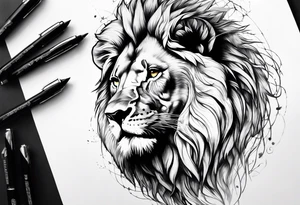 lion through the prison tattoo idea