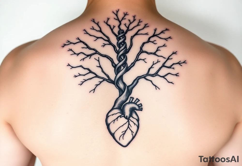 DNA TREE for family tree
Add anatomical heart in bottom tattoo idea