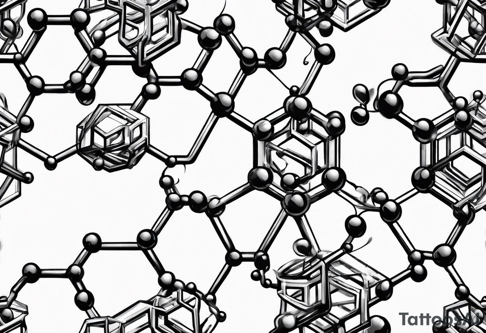adrenaline chemical molecular structure tattoo idea