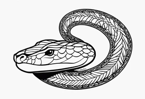 Snake eating it's own tail tattoo idea