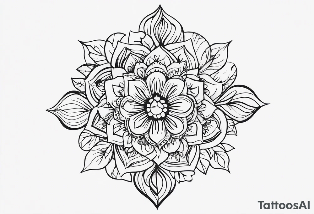 Нежные тонкие пионы с линиями и центральной звездой tattoo idea Нежные тонкие пионы с линиями и центральной звездой tattoo idea