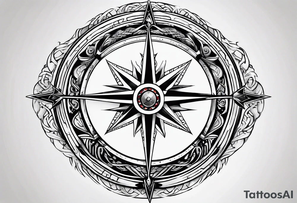 Vikings compass tattoo idea