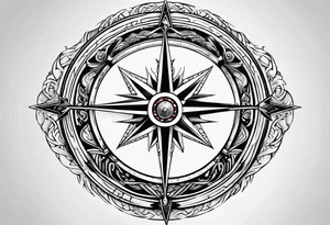 Vikings compass tattoo idea