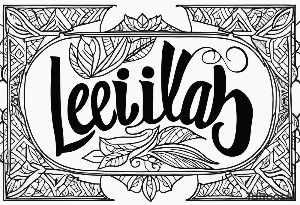 Leilah tattoo idea