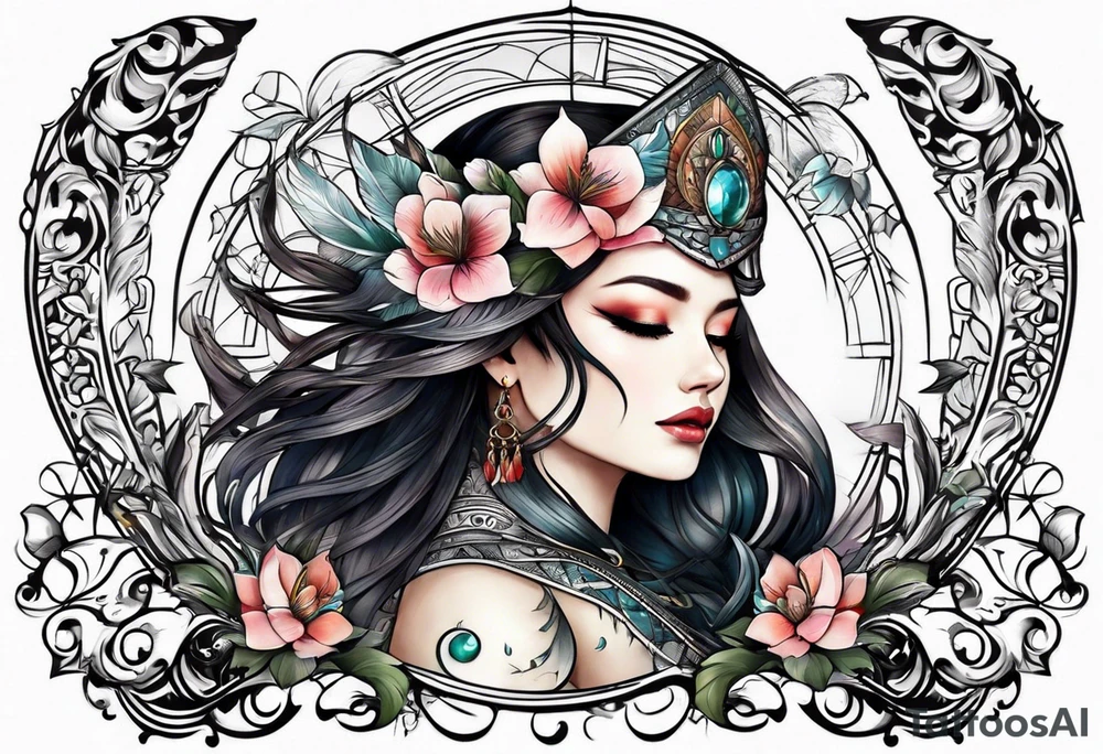 Half moon tattoo idea