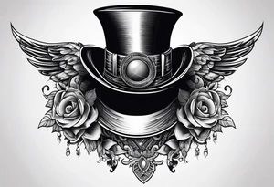 penis hat tattoo idea