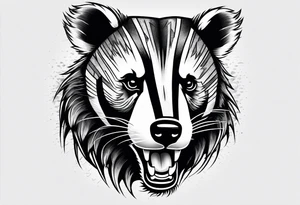 Angry Mc.Badgers tattoo idea