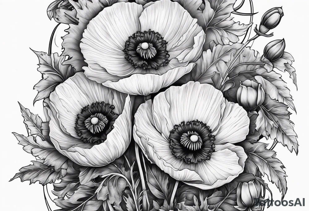 Books, Poppies,dagger tattoo idea