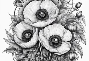 Books, Poppies,dagger tattoo idea