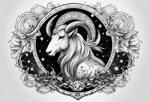 Aries constellation with stars tattoo idea
