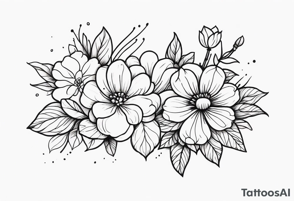Flowers tattoo idea