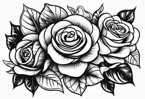 Arm tattoo with roses tattoo idea