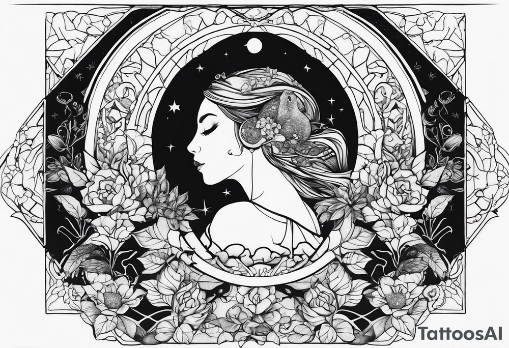 Sleep token album cover tattoo idea