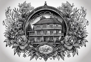 Erzgebirge, Bergbau, Bergmann, Nadelwald, tattoo idea