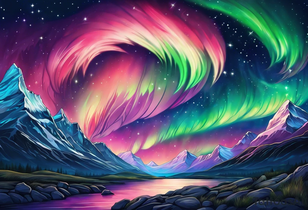 Aurora Borealis tattoo idea