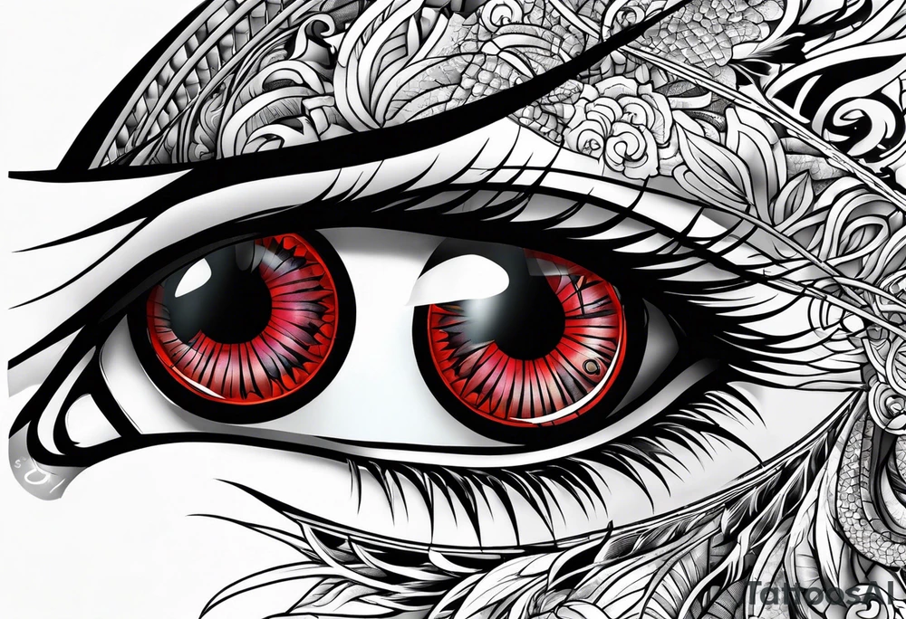 Byakugan eyes tattoo idea