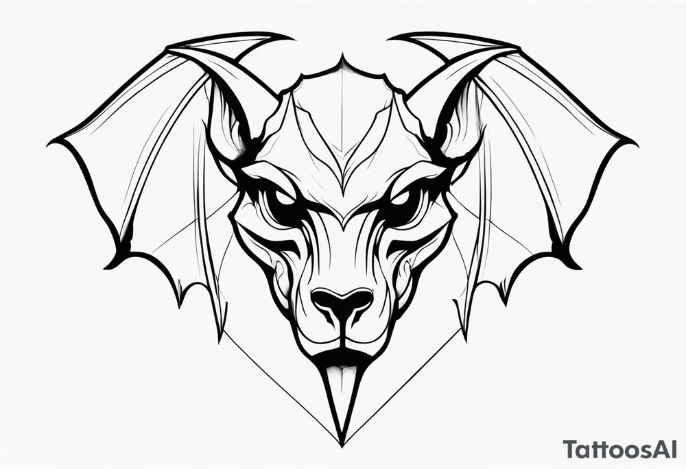 Mysterious Gargoyle tattoo idea