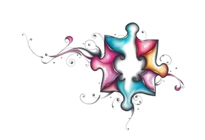 Autism puzzle piece tattoo idea