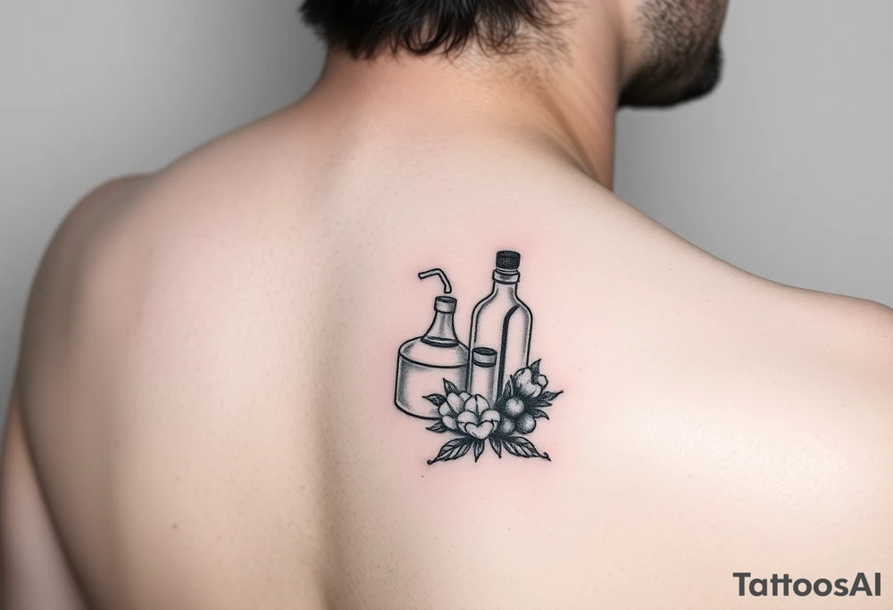 Pharmacy tattoo for the inside wrist, feminine tattoo idea